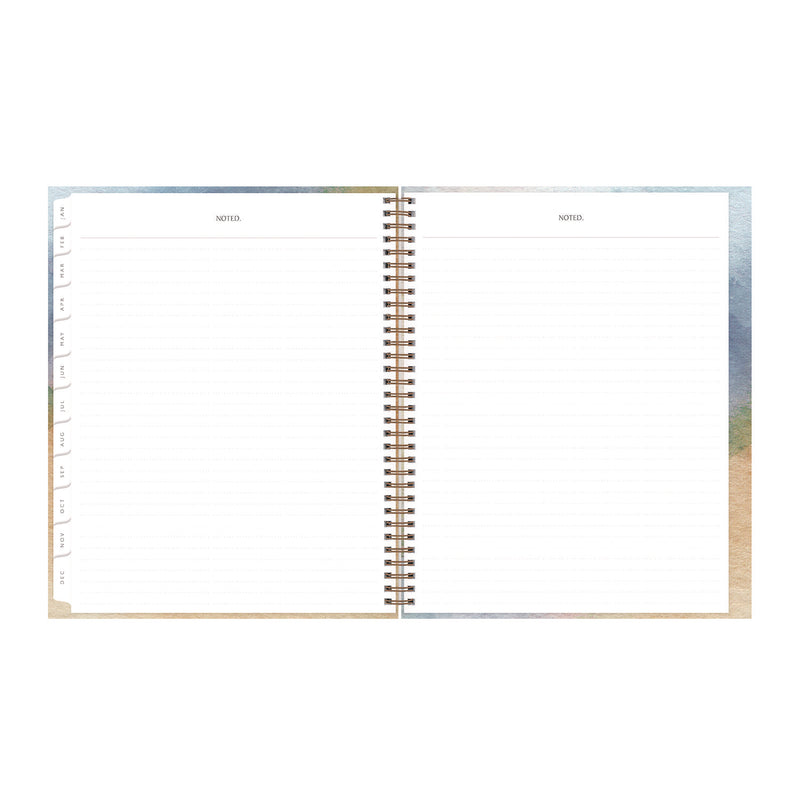 Blue Sky® One Tree Planted Andreo Weekly/Monthly Planner, Abstract Artwork, 11" x 8.5", Blue/Sand/Green Cover, 12-Month (Jan-Dec): 2026 (BLS137948) Each