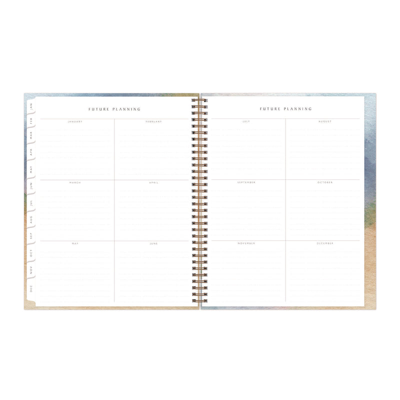 Blue Sky® One Tree Planted Andreo Weekly/Monthly Planner, Abstract Artwork, 11" x 8.5", Blue/Sand/Green Cover, 12-Month (Jan-Dec): 2026 (BLS137948) Each