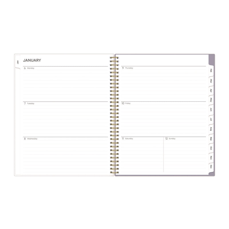 Blue Sky® Tula Weekly/Monthly Planner, Floral Artwork, 11" x 8.5", Purple/Pink/White Cover, 12-Month (Jan to Dec): 2026 (BLS143971) Each