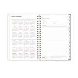 Blue Sky® Tula Weekly/Monthly Planner, Floral Artwork, 11" x 8.5", Purple/Pink/White Cover, 12-Month (Jan to Dec): 2026 (BLS143971) Each