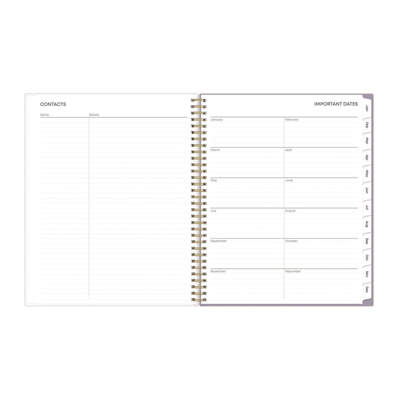 Blue Sky® Tula Weekly/Monthly Planner, Floral Artwork, 11" x 8.5", Purple/Pink/White Cover, 12-Month (Jan to Dec): 2026 (BLS143971) Each