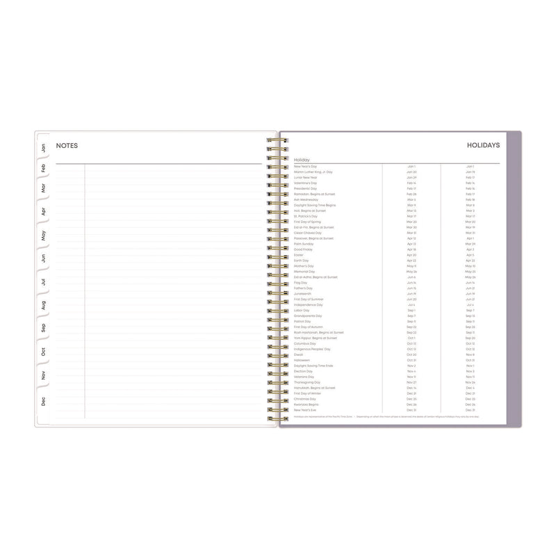 Blue Sky® Tula Weekly/Monthly Planner, Floral Artwork, 11" x 8.5", Purple/Pink/White Cover, 12-Month (Jan to Dec): 2026 (BLS143971) Each