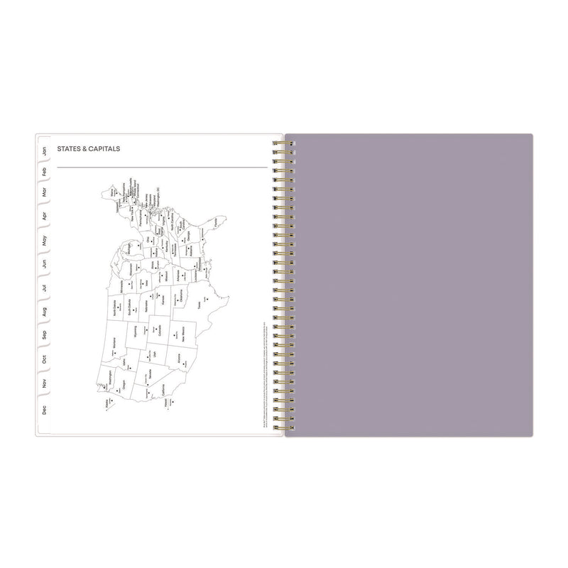Blue Sky® Tula Weekly/Monthly Planner, Floral Artwork, 11" x 8.5", Purple/Pink/White Cover, 12-Month (Jan to Dec): 2026 (BLS143971) Each