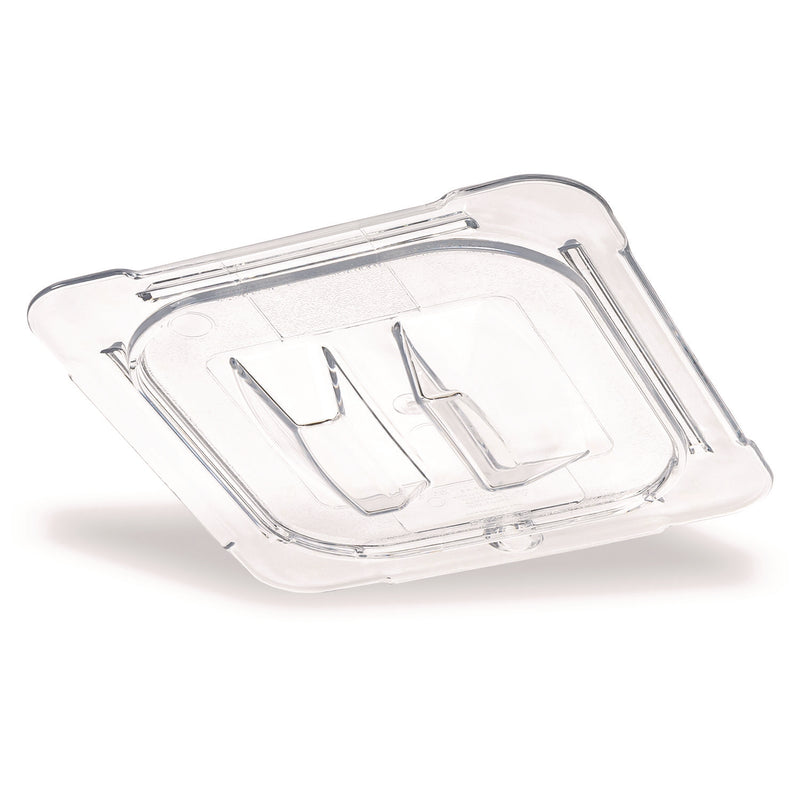 Carlisle StorPlus Polycarbonate Handled Universal Lid, 6.31 x 6.88 x 0.88, Clear, Plastic (CFS10310U07) Each
