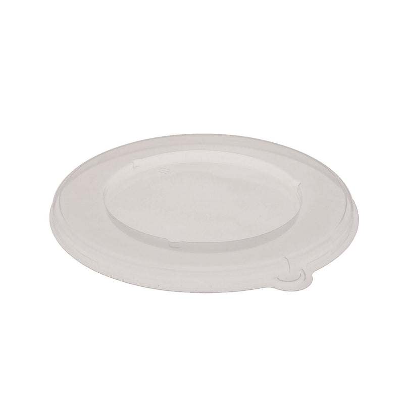 Pactiv Evergreen EarthChoice PP Lid for Fiber Blend Bowl, 8" Diameter, Clear, Plastic, 200/Carton (PCTYPPLIDF8RND) Case of 200