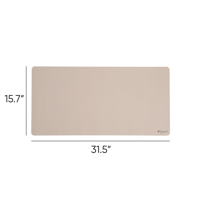 Smead™ Vegan Leather Desk Pads, 31.5" x 15.7", Brown (SMD64832) Each