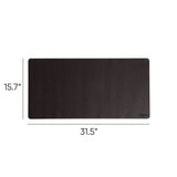 Smead™ Vegan Leather Desk Pads, 31.5 x 15.7, Charcoal (SMD64833) Each