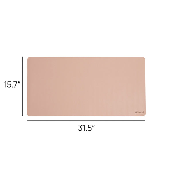 Smead™ Vegan Leather Desk Pads, 31.5 x 15.7, Light Pink (SMD64834) Each