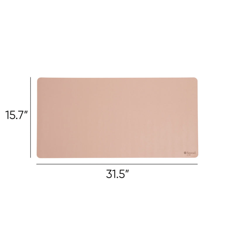 Smead™ Vegan Leather Desk Pads, 31.5 x 15.7, Light Pink (SMD64834) Each