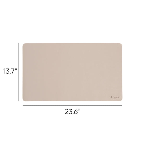 Smead™ Vegan Leather Desk Pads, 23.6 x 13.7, SandStone (SMD64836) Each