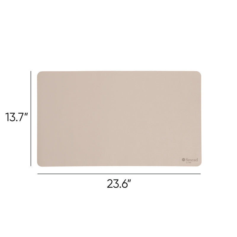 Smead™ Vegan Leather Desk Pads, 23.6 x 13.7, SandStone (SMD64836) Each