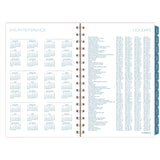 Cambridge® Glacier Weekly/Monthly Planner, Glacier Artwork, 8.5" x 6.38", Blue/Gray/Silver Cover, 12-Month (Jan to Dec): 2025 (AAG1727200) Each