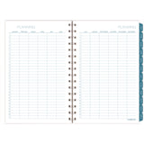 Cambridge® Glacier Weekly/Monthly Planner, Glacier Artwork, 8.5" x 6.38", Blue/Gray/Silver Cover, 12-Month (Jan to Dec): 2025 (AAG1727200) Each