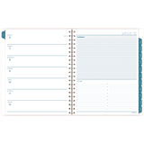 Cambridge® Glacier Weekly/Monthly Planner, Glacier Artwork, 11" x 9.25", Blue/Gray/Silver Cover, 12-Month (Jan to Dec): 2025 (AAG1727905) Each