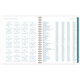 Cambridge® Glacier Weekly/Monthly Planner, Glacier Artwork, 11" x 9.25", Blue/Gray/Silver Cover, 12-Month (Jan to Dec): 2025 (AAG1727905) Each