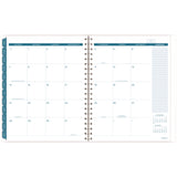 Cambridge® Glacier Weekly/Monthly Planner, Glacier Artwork, 11" x 9.25", Blue/Gray/Silver Cover, 12-Month (Jan to Dec): 2025 (AAG1727905) Each