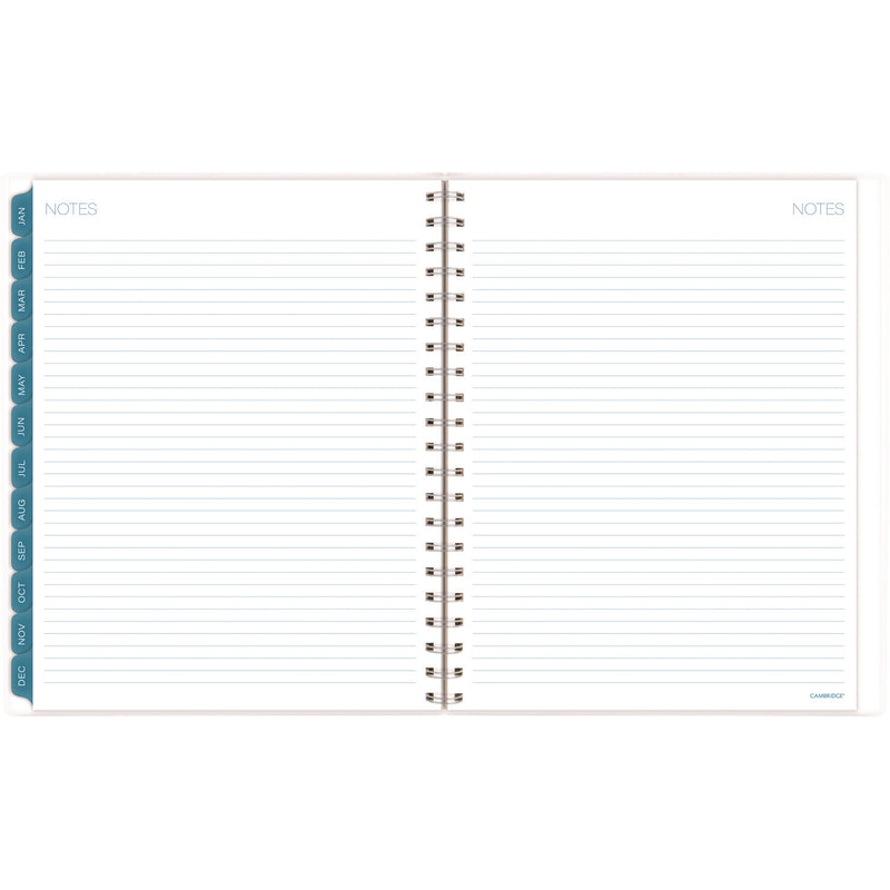 Cambridge® Glacier Weekly/Monthly Planner, Glacier Artwork, 11" x 9.25", Blue/Gray/Silver Cover, 12-Month (Jan to Dec): 2025 (AAG1727905) Each