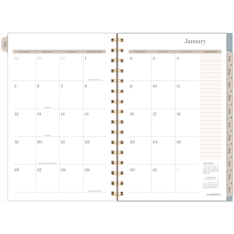 Cambridge® Triad Weekly/Monthly Planner, Geometric Artwork, 8.5 x 6.38, Multicolor Cover, 12-Month (Jan to Dec): 2025 (AAG1728200) Each