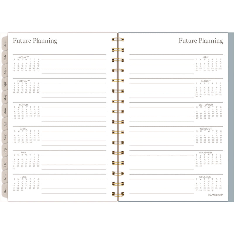 Cambridge® Triad Weekly/Monthly Planner, Geometric Artwork, 8.5 x 6.38, Multicolor Cover, 12-Month (Jan to Dec): 2025 (AAG1728200) Each