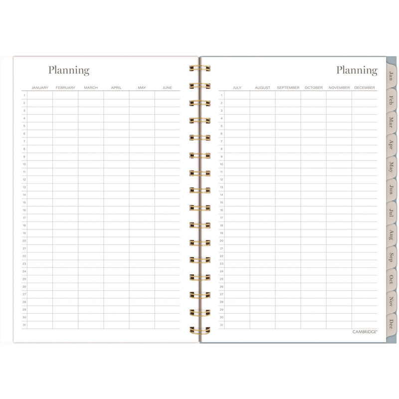 Cambridge® Triad Weekly/Monthly Planner, Geometric Artwork, 8.5 x 6.38, Multicolor Cover, 12-Month (Jan to Dec): 2025 (AAG1728200) Each