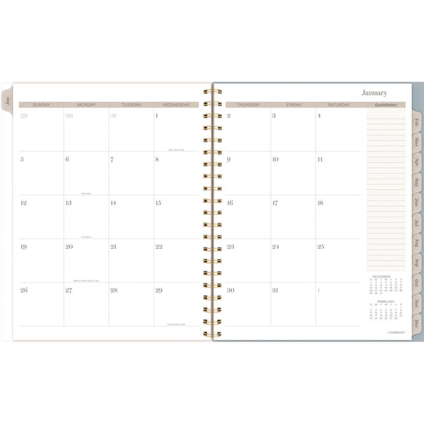 Cambridge® Triad Weekly/Monthly Planner, Geometric Artwork, 11" x 9.25", Multicolor Cover, 12-Month (Jan to Dec): 2025 (AAG1728905) Each