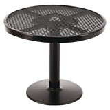Global Industrial® Outdoor Dining Set, Round, 36" dia x 29"h, Black Top, Black Base/Legs (GBE348122BK) Each