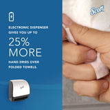 Scott® Slimroll Electronic Towel Dispenser, 12.35 x 7.25 x 11.8, White/Black (KCC47259) Each