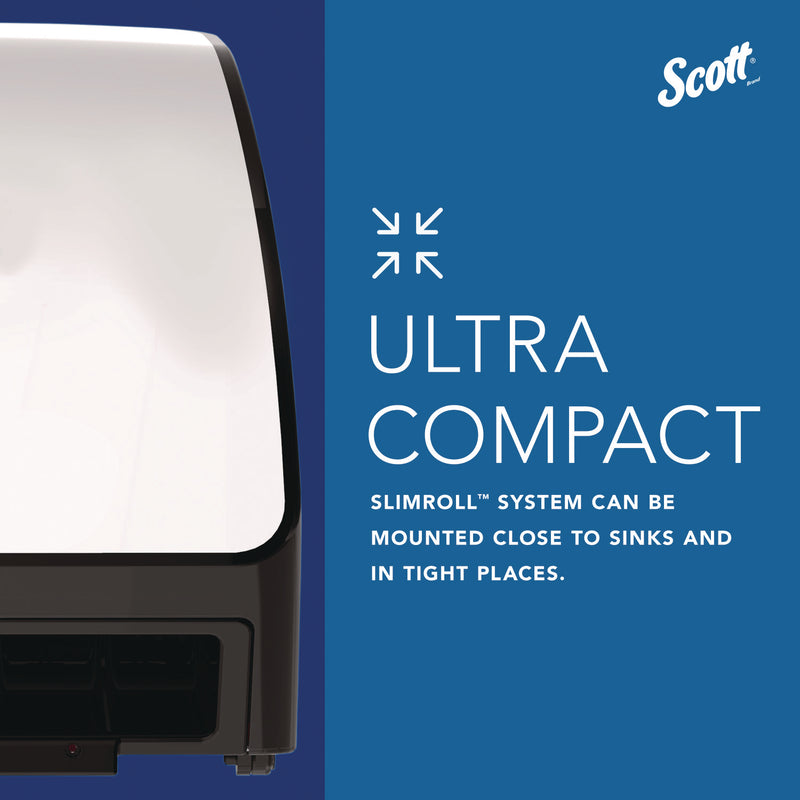 Scott® Slimroll Electronic Towel Dispenser, 12.35 x 7.25 x 11.8, White/Black (KCC47259) Each