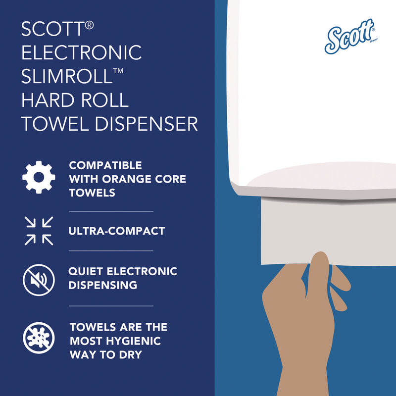 Scott® Slimroll Electronic Towel Dispenser, 12.35 x 7.25 x 11.8, White/Black (KCC47259) Each