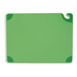 San Jamar Saf-T-Grip Cutting Board, 24 x 18 x 0.5, Green (SJMCBG182412GN) Each