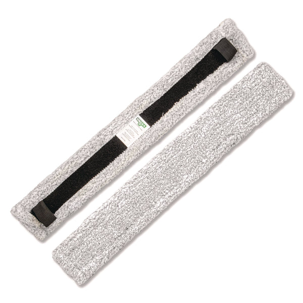 Unger VisaVersa Pro Microfiber Replacement Pad, 14", Light Gray, 10/Carton (UNGVEP35) Case of 10