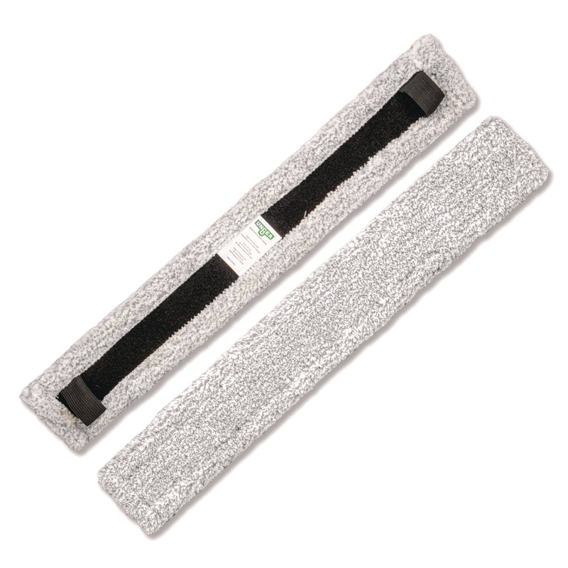 Unger VisaVersa Pro Microfiber Replacement Pad, 14", Light Gray, 10/Carton (UNGVEP35) Case of 10