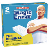 Mr. Clean Magic Eraser, 4.6 x 2.3, 1" Thick, White, 2/Pack, 12 Packs/Carton (PGC43515) Case of 12