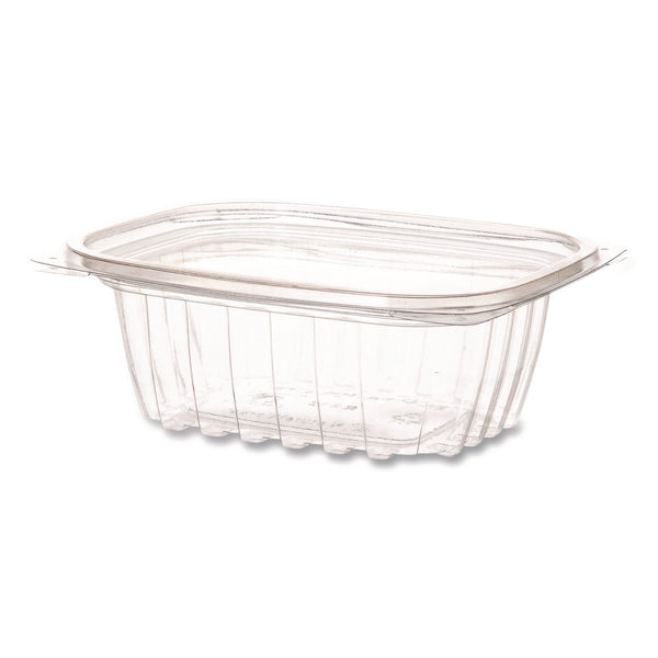 Renewable and Compostable Rectangular Deli Containers with Lid, 12 oz, 2 x 4 x 2, Clear, Plastic, 100/Pack, 3 Packs/Carton (ECOEPRC12) Case of 300