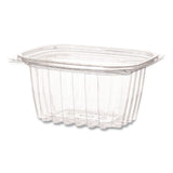 Renewable and Compostable Rectangular Deli Containers with Lid, 16 oz, 3 x 4 x 3, Clear, Plastic, 100/Pack, 3 Packs/Carton (ECOEPRC16) Case of 300