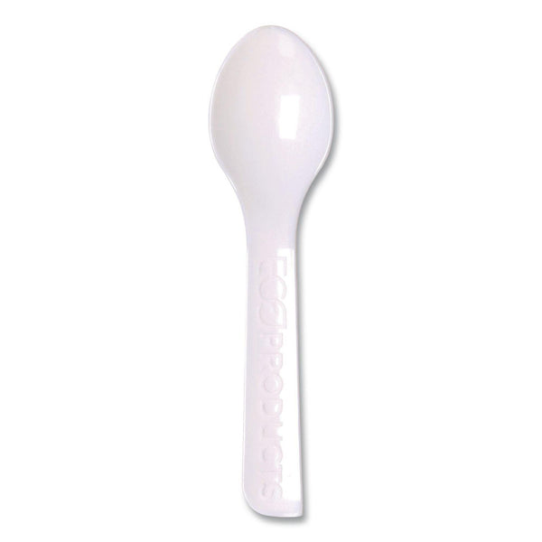 Plantware CPLA Tasting Spoon, Plastic, 3", White, 2,000/Carton (ECOEPS016) Case of 2000