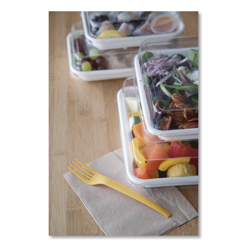 Renewable and Compostable Lids, 7.86 x 7.86 x 1.64, Clear, Plastic, 200/Carton (ECOEPSCS8SLID) Case of 200