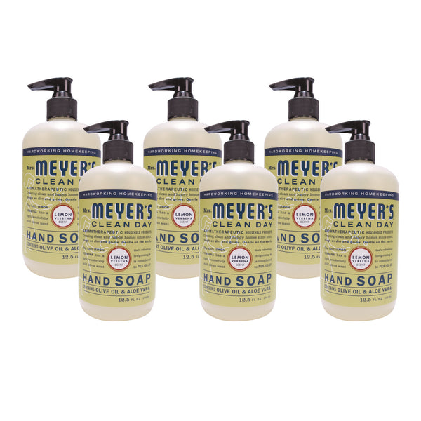 Mrs. Meyer's® Clean Day Liquid Hand Soap, Lemon Scent, 12.5 oz, 6/Carton (SJN373205) Case of 6