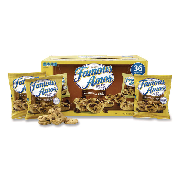 Famous Amos Famous Amos Cookies, Chocolate Chip, 2 oz Bag, 36/Carton (GRR22000424) Case of 36