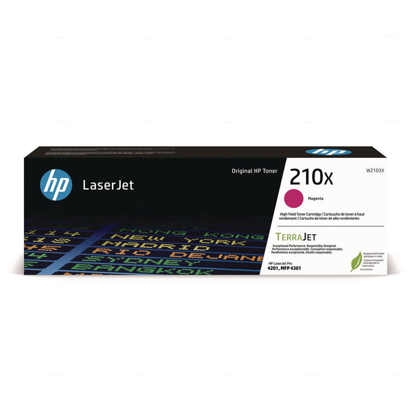 HP HP 210X, (W2103X) High-Yield Magenta Original LaserJet Toner Cartridge (HEWW2103X)