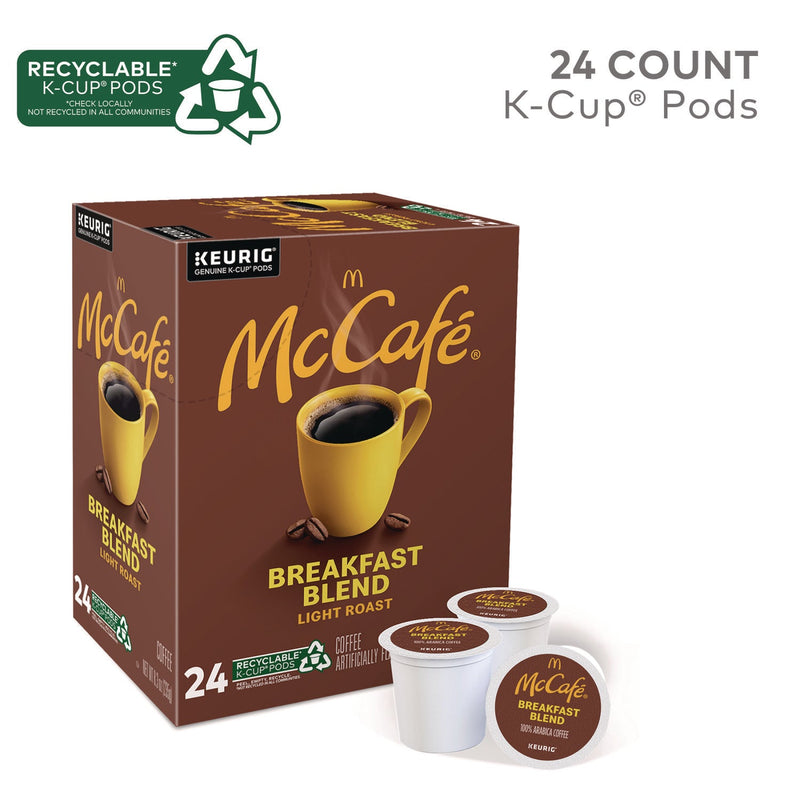 McCafe® Breakfast Blend K-Cup, 24/BX (GMT7468) Box of 24