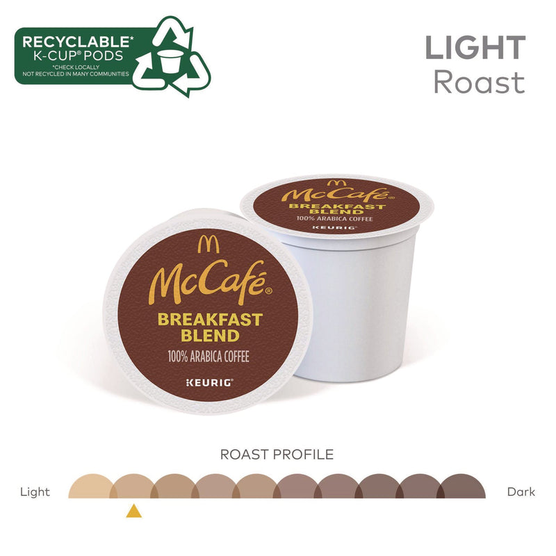 McCafe® Breakfast Blend K-Cup, 24/BX (GMT7468) Box of 24