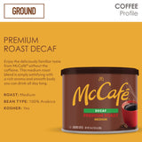 McCafe® Ground Coffee, Premium Roast Decaf, 24 oz Can (GMT079737) Each