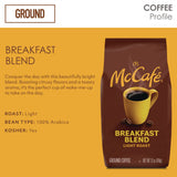 McCafe® Ground Coffee, Breakfast Blend, 12 oz Bag (GMT5533EA)