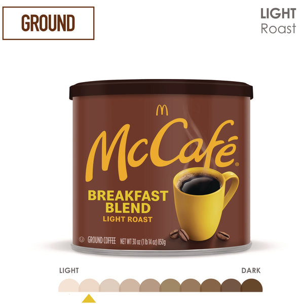 McCafe® Ground Coffee, Breakfast Blend, 30 oz Can (GMT7152EA)