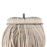 Impact® Layflat Regular Screw-Type Mop Head, Cotton, 24 oz, 1" Headband, White (IMP12124) Each