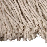 Impact® Layflat Regular Screw-Type Mop Head, Cotton, 24 oz, 1" Headband, White (IMP12124) Each