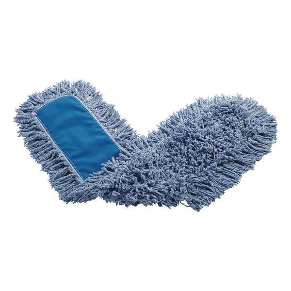 Rubbermaid Twisted Loop Blend Dust Mop, Polyester Yarn, 48", Blue, 12/Carton (RCPJ257BLUCT) Case of 12