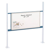 Global Industrial® Workbench Whiteboard Panel Kit, Steel/Aluminum, 48" (GBE319178BL) Each