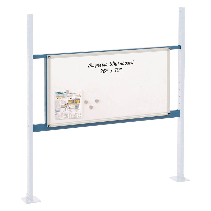 Global Industrial® Workbench Whiteboard Panel Kit, Steel/Aluminum, 48" (GBE319178BL) Each